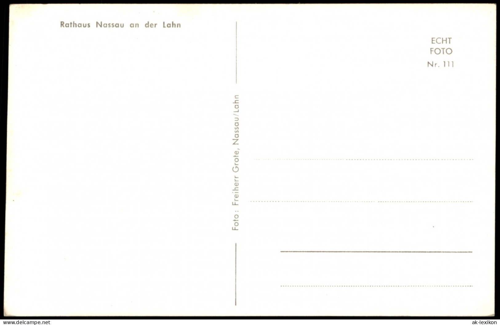 Ansichtskarte Nassau (Lahn) Partie Am Rathaus 1965 - Nassau