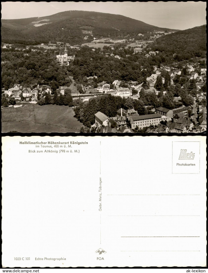 Königstein (Taunus) Panorama-Ansicht Taunus Blick Und Altkönig 1960 - Königstein