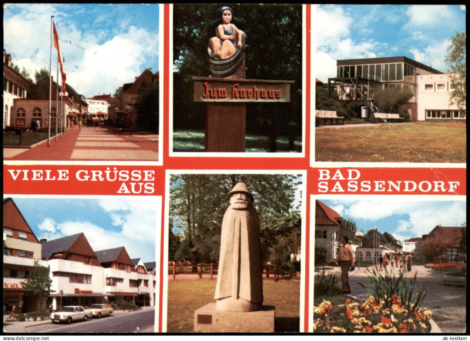 Ansichtskarte Bad Sassendorf Mehrbildkarte Mit 6 Ortsansichten 1980 - Bad Sassendorf