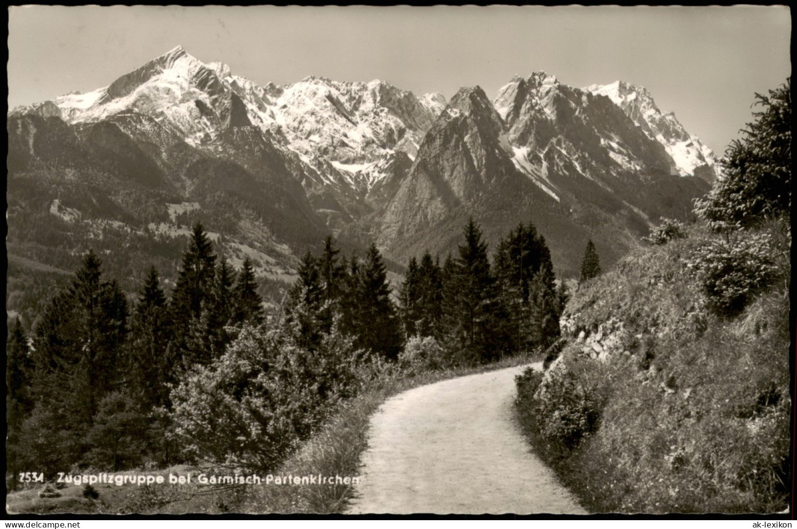 Ansichtskarte Grainau Zugspitzgruppe Bei Garmisch-Partenklichen 1956 - Andere & Zonder Classificatie