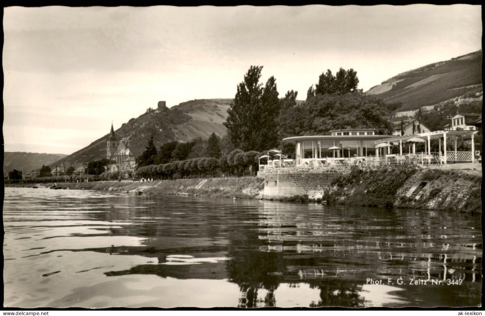 Ansichtskarte Lorch (Rheingau) Hotel Weibler Und Rheinpavillon 1960 - Altri & Non Classificati