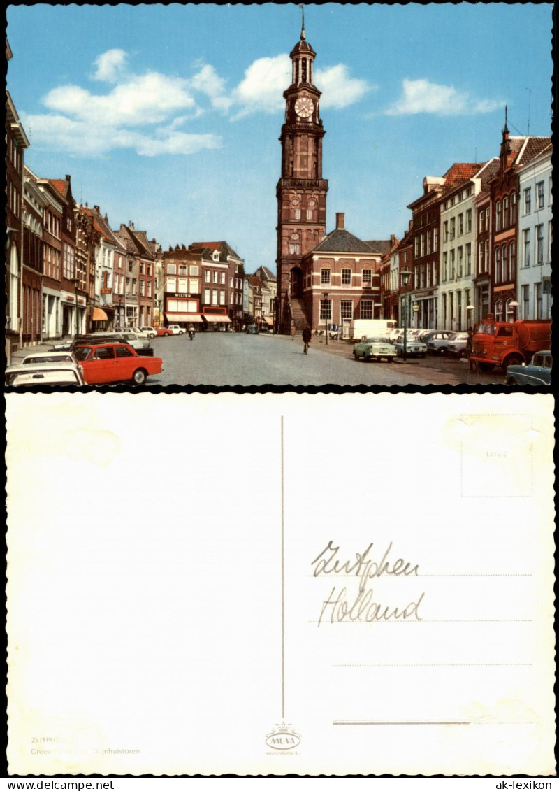 Postkaart Zütphen Zutphen Markt Und Autos 1976 - Andere & Zonder Classificatie