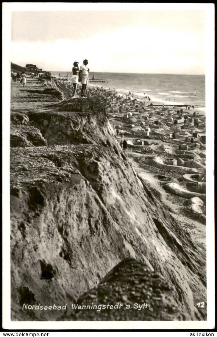 Ansichtskarte Wenningstedt-Braderup (Sylt) Strand Küsten Partie 1960 - Other & Unclassified
