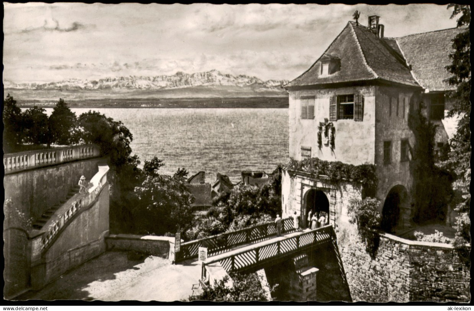 Ansichtskarte Meersburg Schloßbrücke 1960 - Meersburg