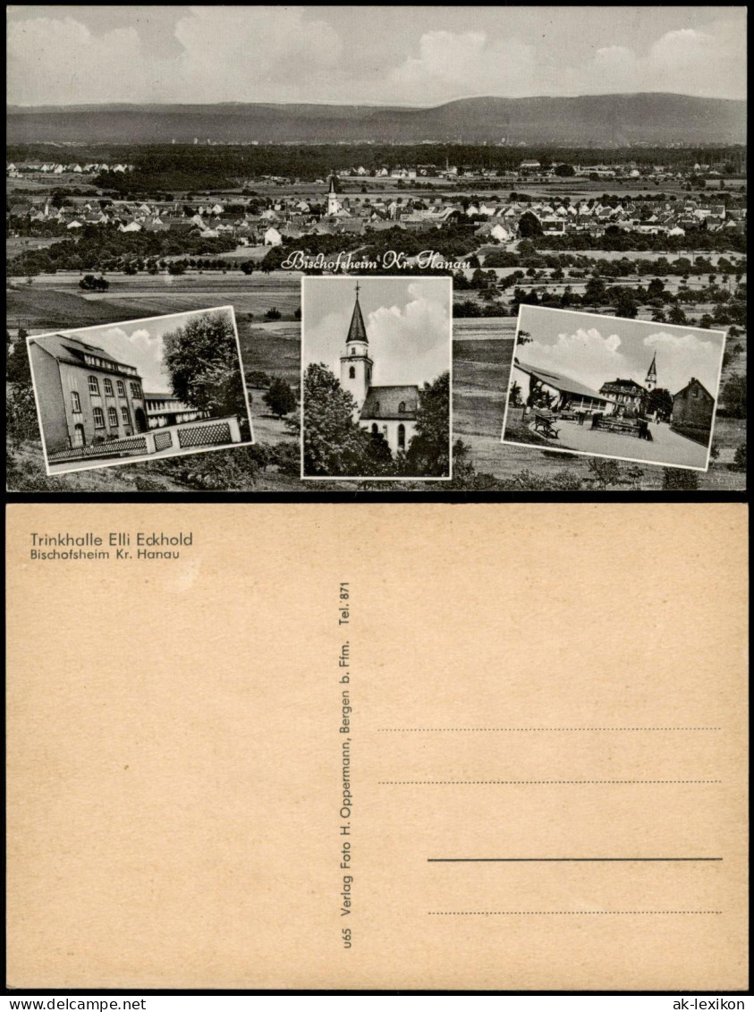 Bischofsheim (Rhön) Mehrbild-AK Mit Panorama Und 3 Ortsansichten 1955 - Other & Unclassified