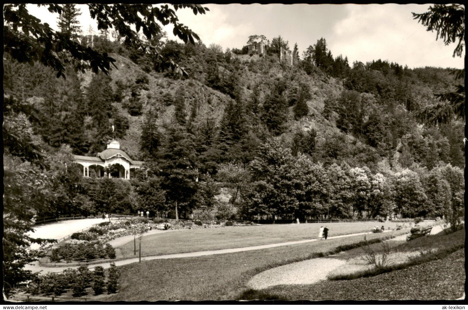 Ansichtskarte Bad Berneck Im Fichtelgebirge Kurpark Kuranlage 1959 - Other & Unclassified