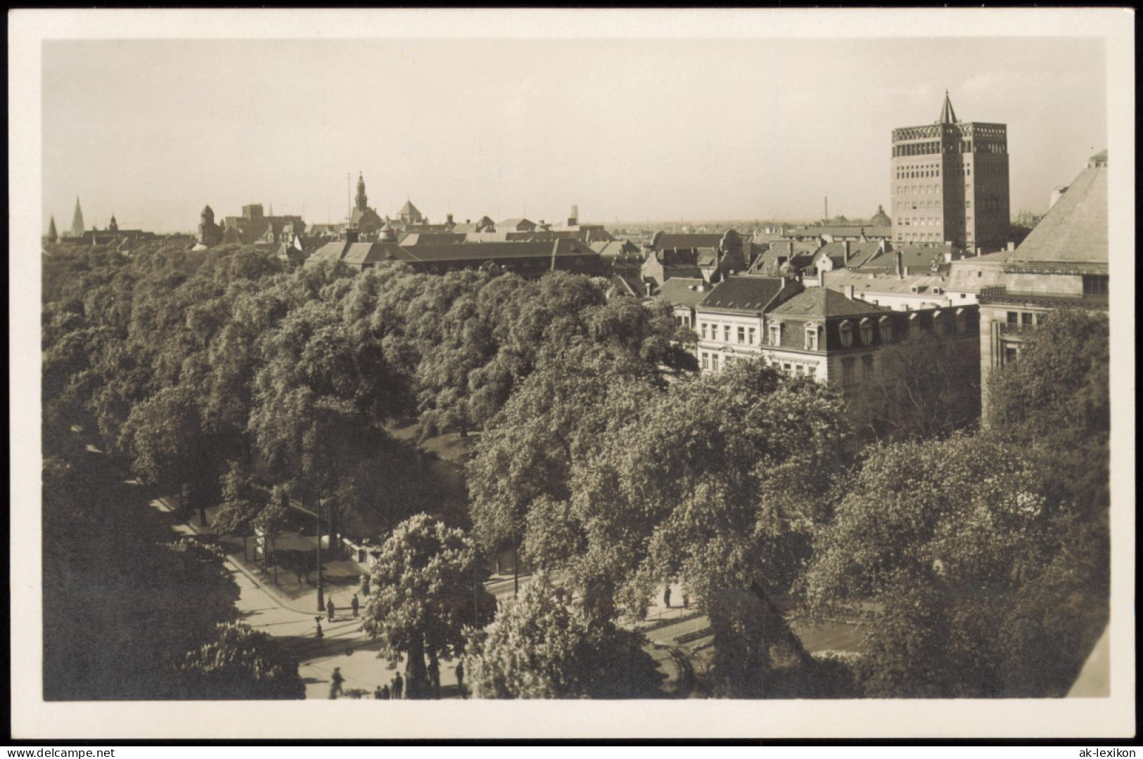 Düsseldorf Königsallee Beim Corneliusplatz Mit Wilhelm Marx-Haus 1930 - Düsseldorf