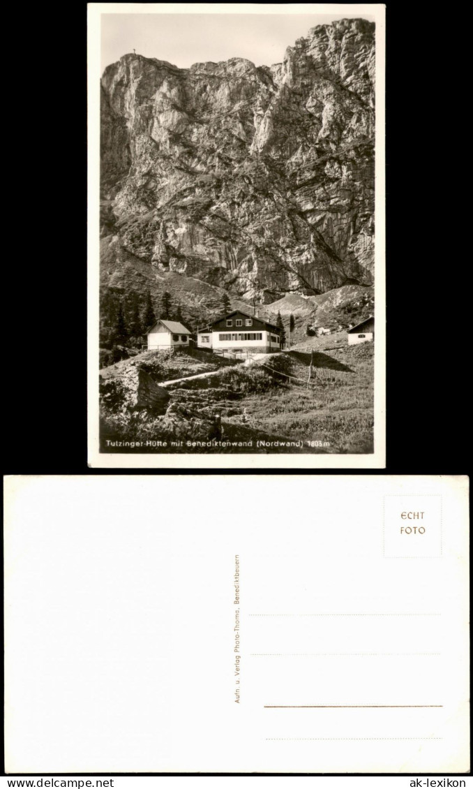 Ansichtskarte  Tutzinger-Hütte Mit Benediktenwand (Nordwand) 1803 M. 1960 - Non Classés