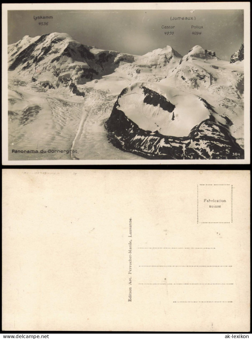 Ansichtskarte Zermatt Gornergrat, Gletscher - Glacier 1929 - Other & Unclassified