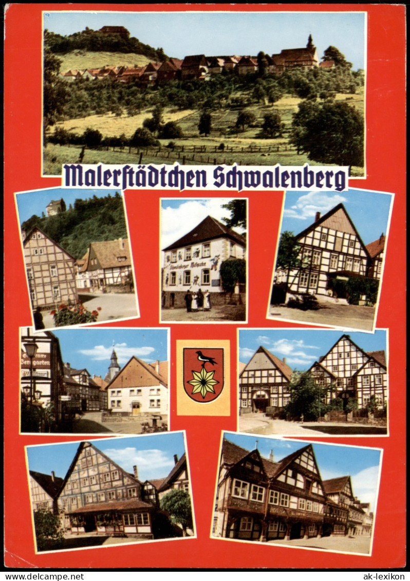 Schwalenberg-Schieder-Schwalenberg Mehrbild-Karte: Fachwerkhäuser 1982 - Other & Unclassified