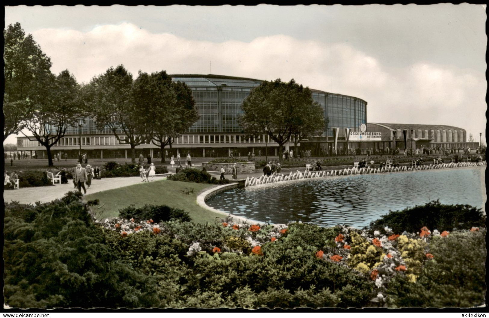 Dortmund Teichanlage An Der Westfalenhalle (Colorfotokarte) 1959 - Dortmund