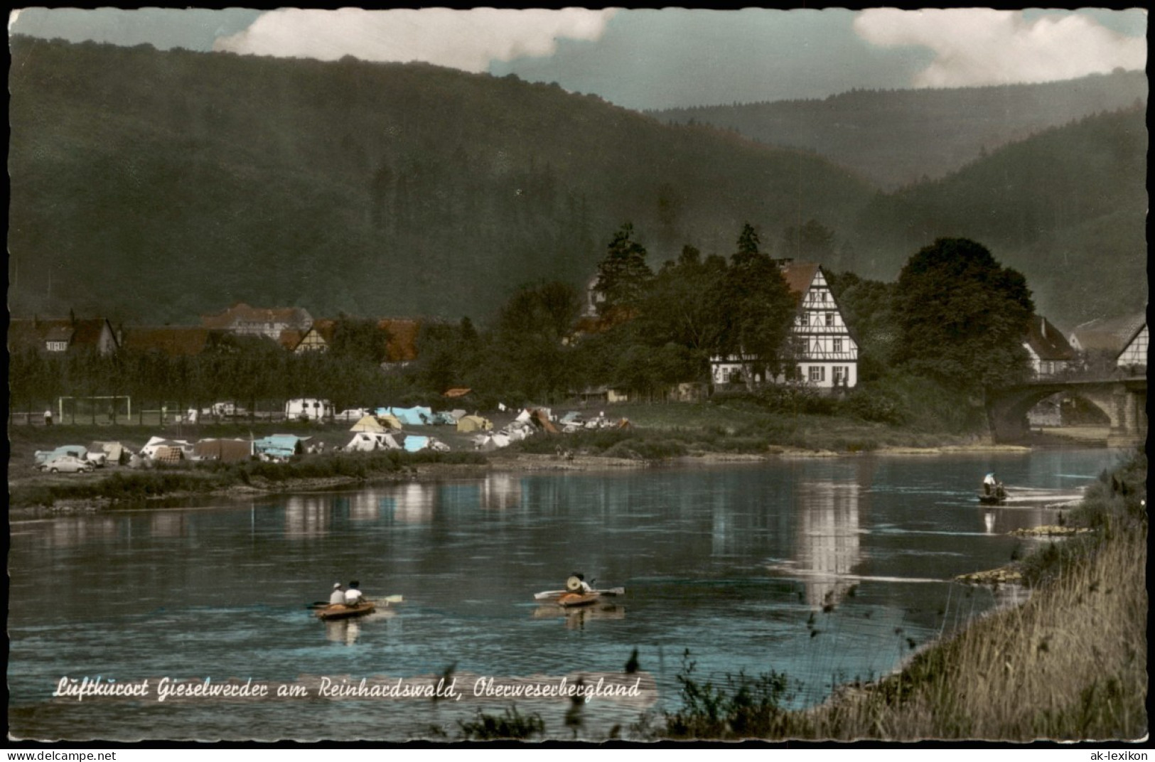 Gieselwerder-Wesertal Campingplatz Am Reinhardswald, Oberweserbergland 1964 - Andere & Zonder Classificatie