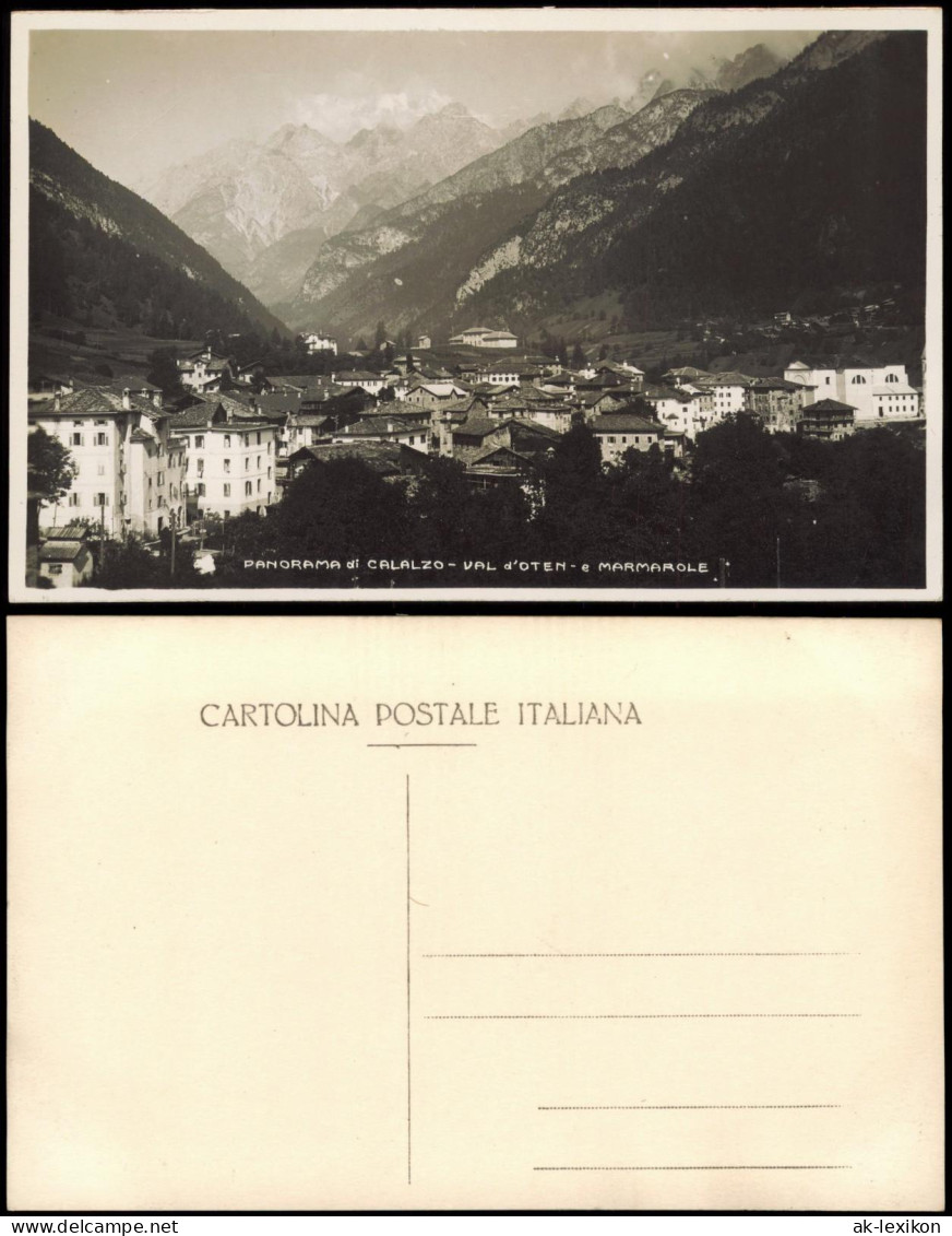 Cartoline Calalzo Di Cadore VAL D'Oten MARMAROLE 1927 - Andere & Zonder Classificatie