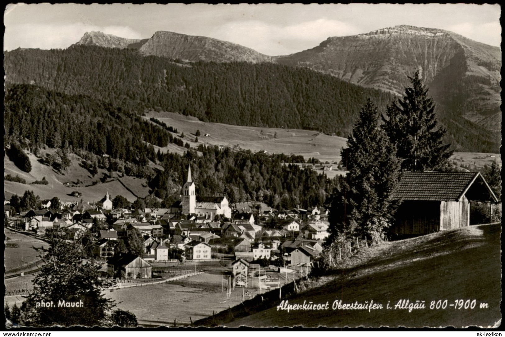 Ansichtskarte Oberstaufen Panorama-Ansicht Des Schrothkurortes 1962 - Oberstaufen