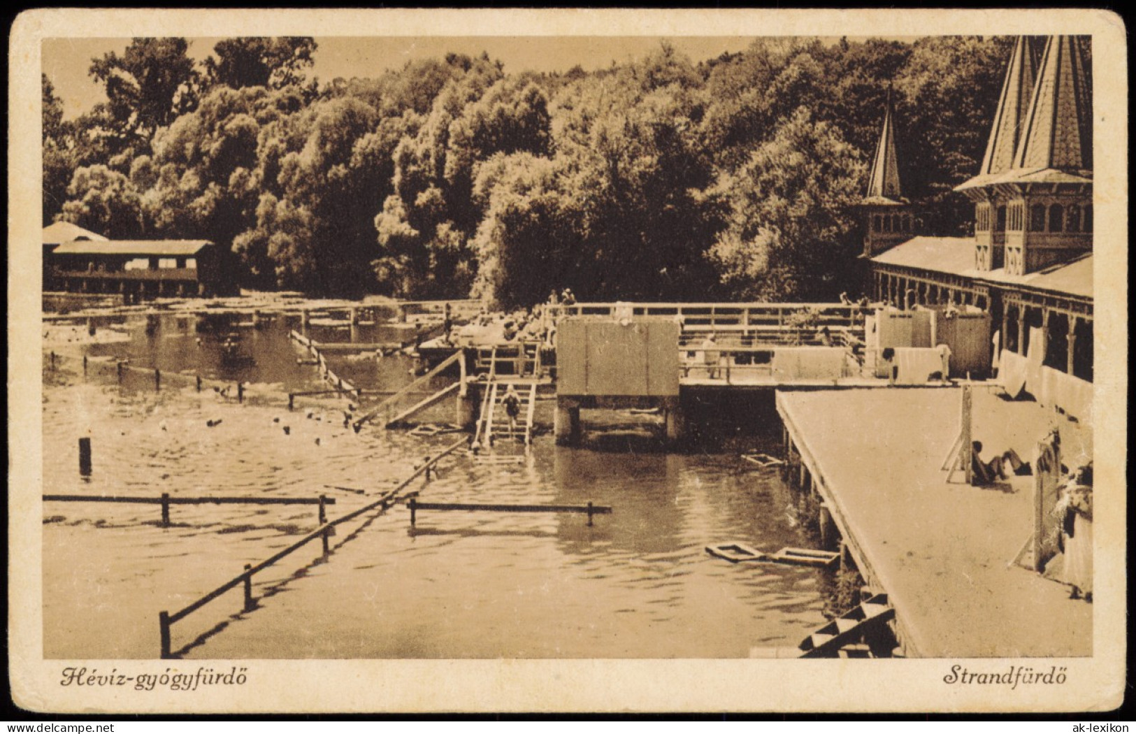 Postcard Hévíz-gyógyfürdő-Budapest Strandfürdő - Anlagen 1932 - Ungarn