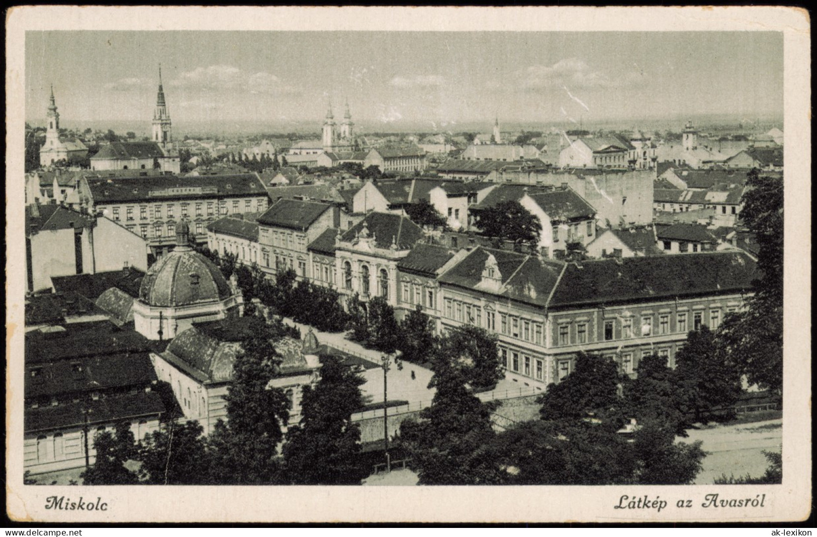 Postcard Miskolc Miskolc (Miškovec/Miszkolc) Látkép Az Avasról 1932 - Hungary