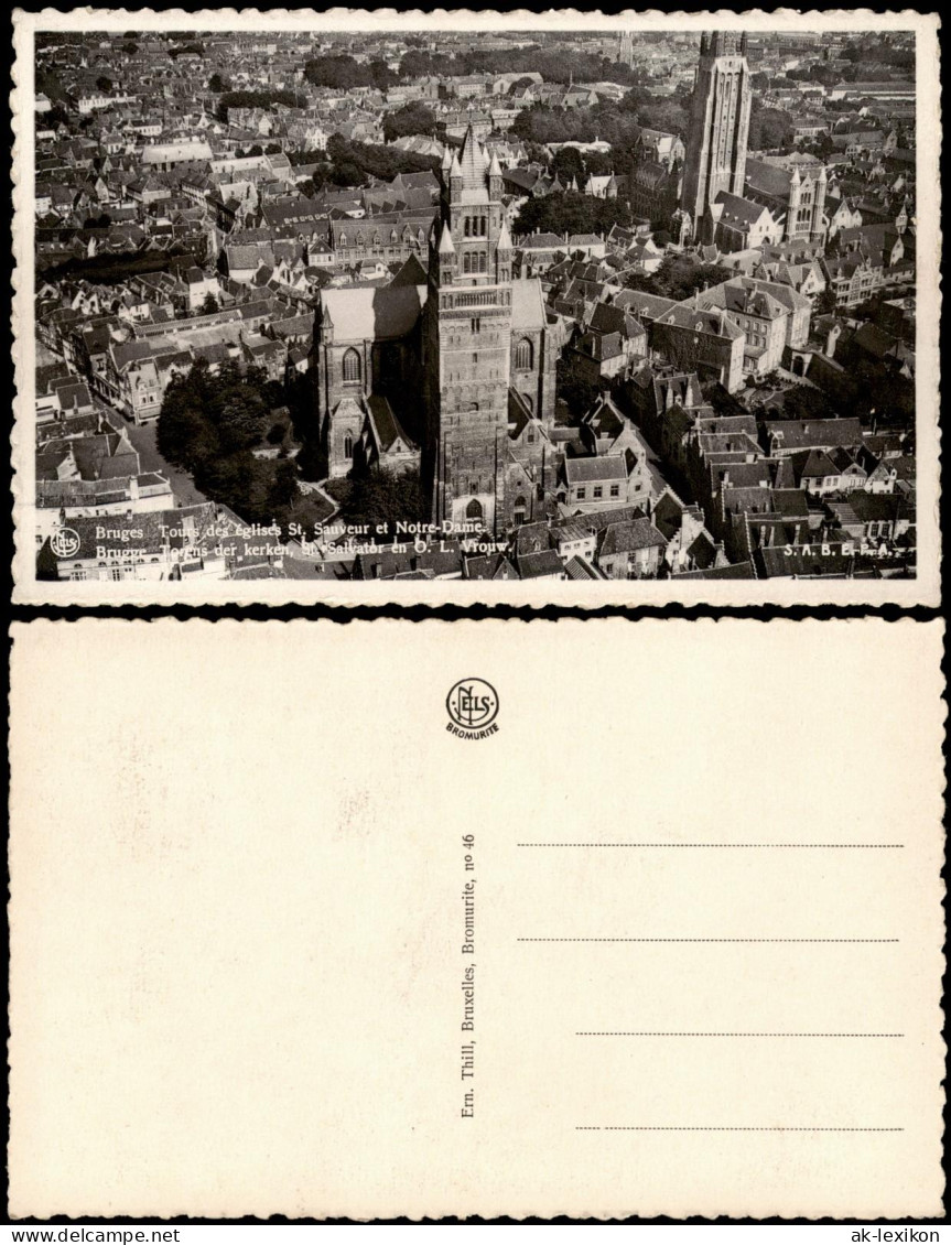 Postkaart Brügge Brugge | Bruges Luftbild 1932 - Altri & Non Classificati