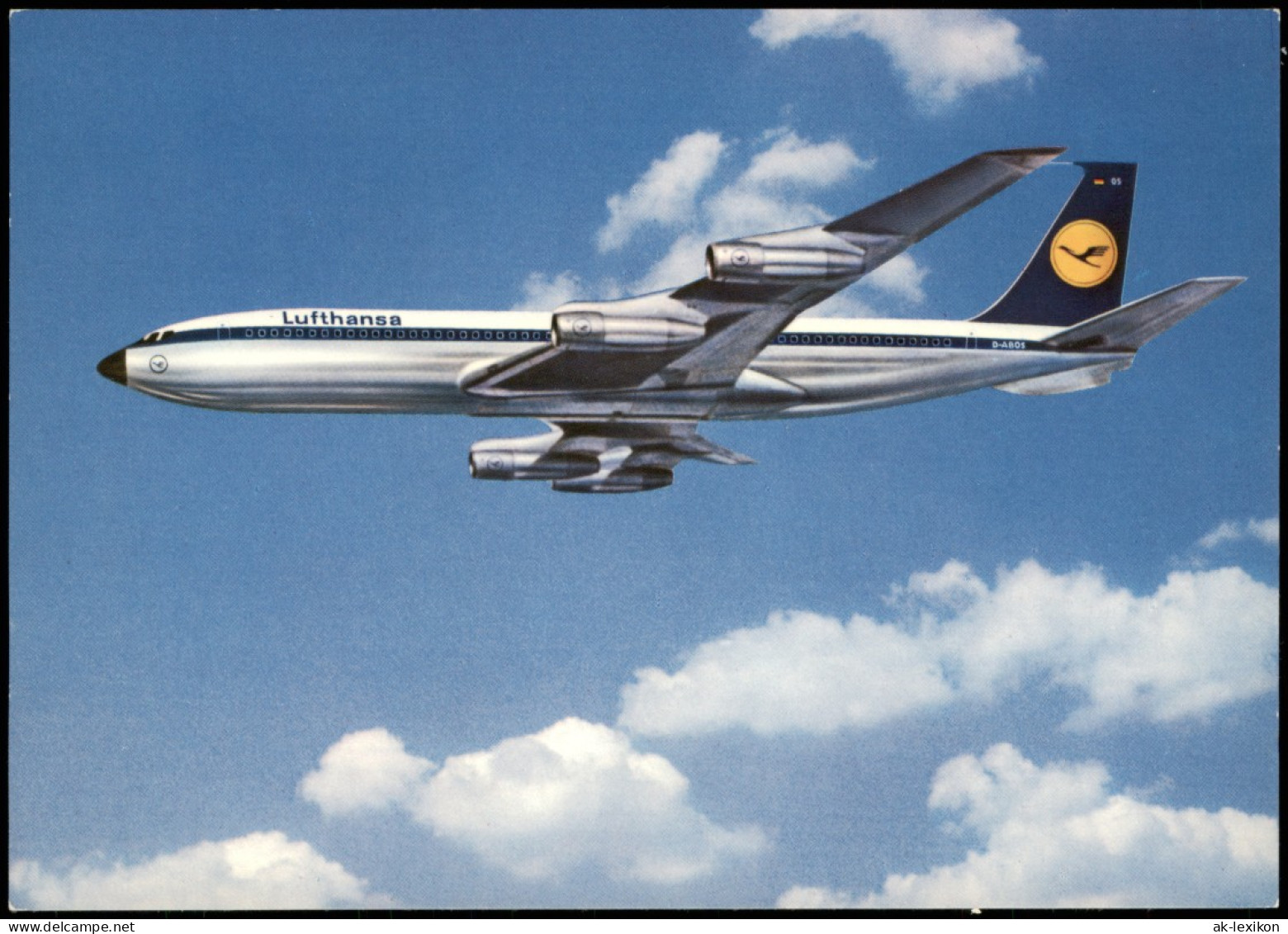Flugzeug Airplane Avion Boeing 707 Intercontinental Jet Lufthansa 1994 - 1946-....: Era Moderna