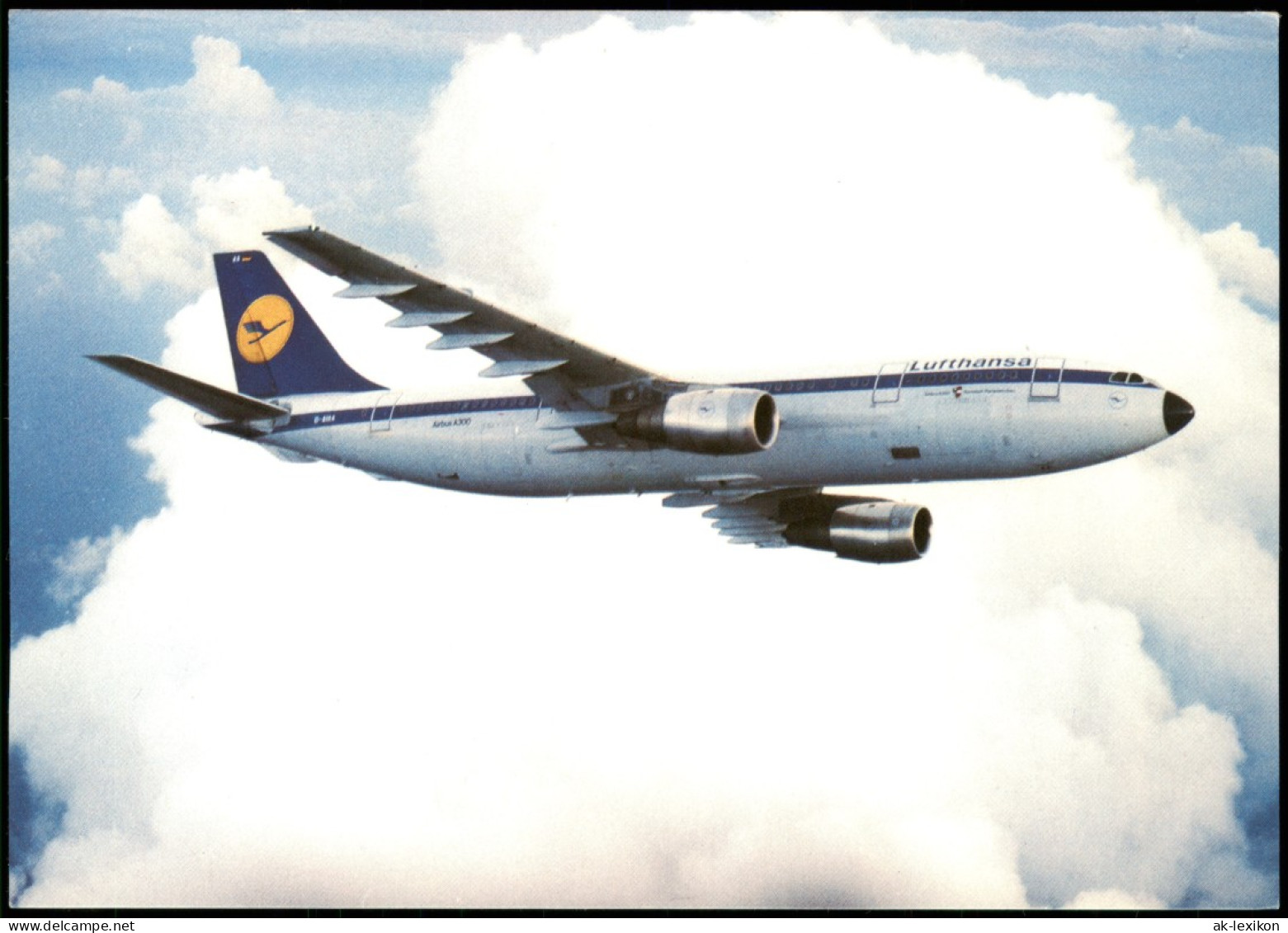 Ansichtskarte  Lufthansa A300 Flugzeug Airplane Avion Airbus 1987 - 1946-....: Moderne
