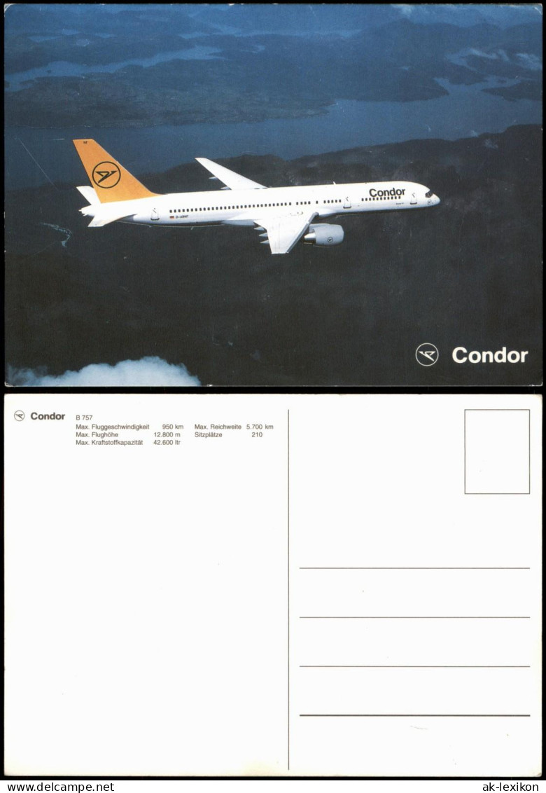 Ansichtskarte  Condor Boeing 757 Flugzeug Airplane Avion 1999 - 1946-....: Ere Moderne