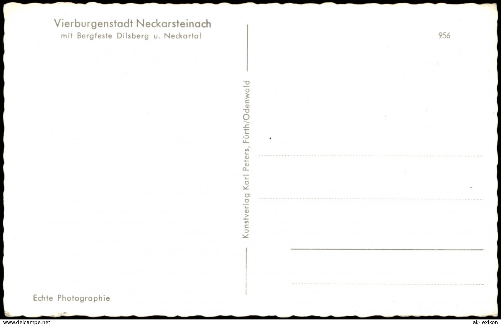 Neckarsteinach Panorama Mit Bergfeste Dilsberg U. Neckartal 1960 - Altri & Non Classificati