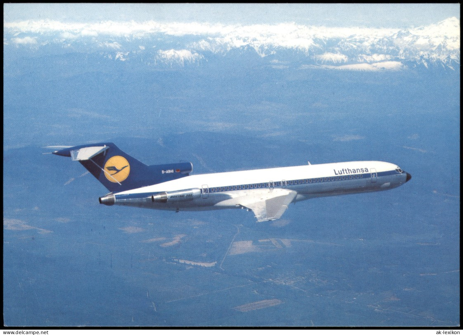 Ansichtskarte  Lufthansa Flugzeug Airplane Avion Lufthansa B 727 1990 - 1946-....: Modern Tijdperk