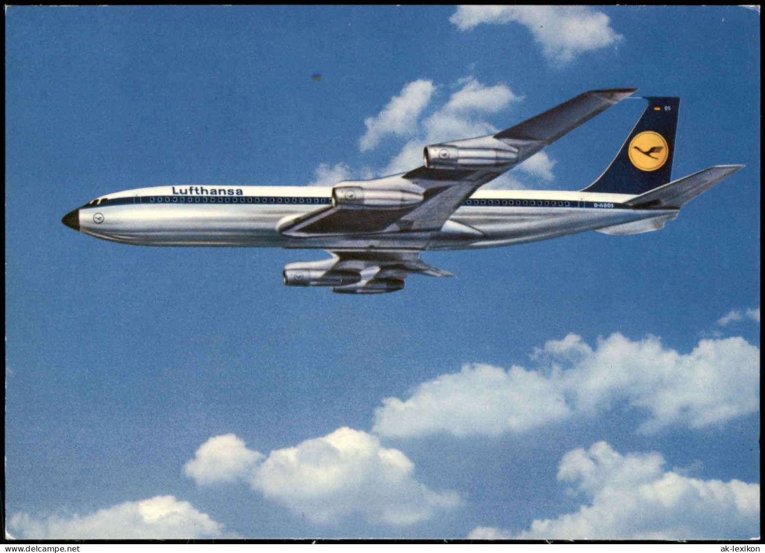 Boeing 707 Intercontinental Jet Lufthansa Flugzeug Airplane Avion 1982 - 1946-....: Modern Tijdperk