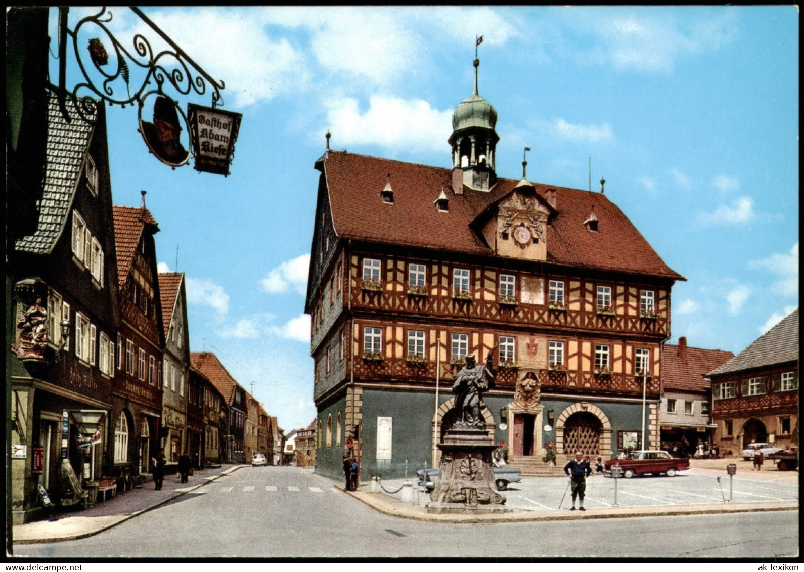 Ansichtskarte Bad Staffelstein Rathaus Und Gasthof Adam 1975 - Andere & Zonder Classificatie