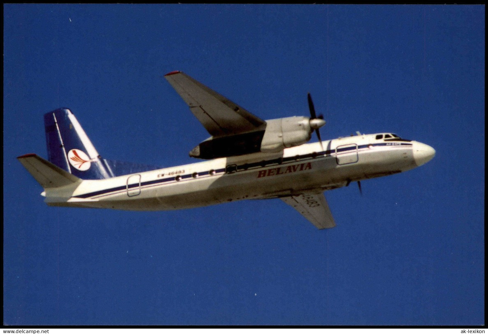 An-24 "BELAVIA", EW-46483, SVO. Flugzeug Airplane Avion 1996/2002 - 1946-....: Modern Tijdperk