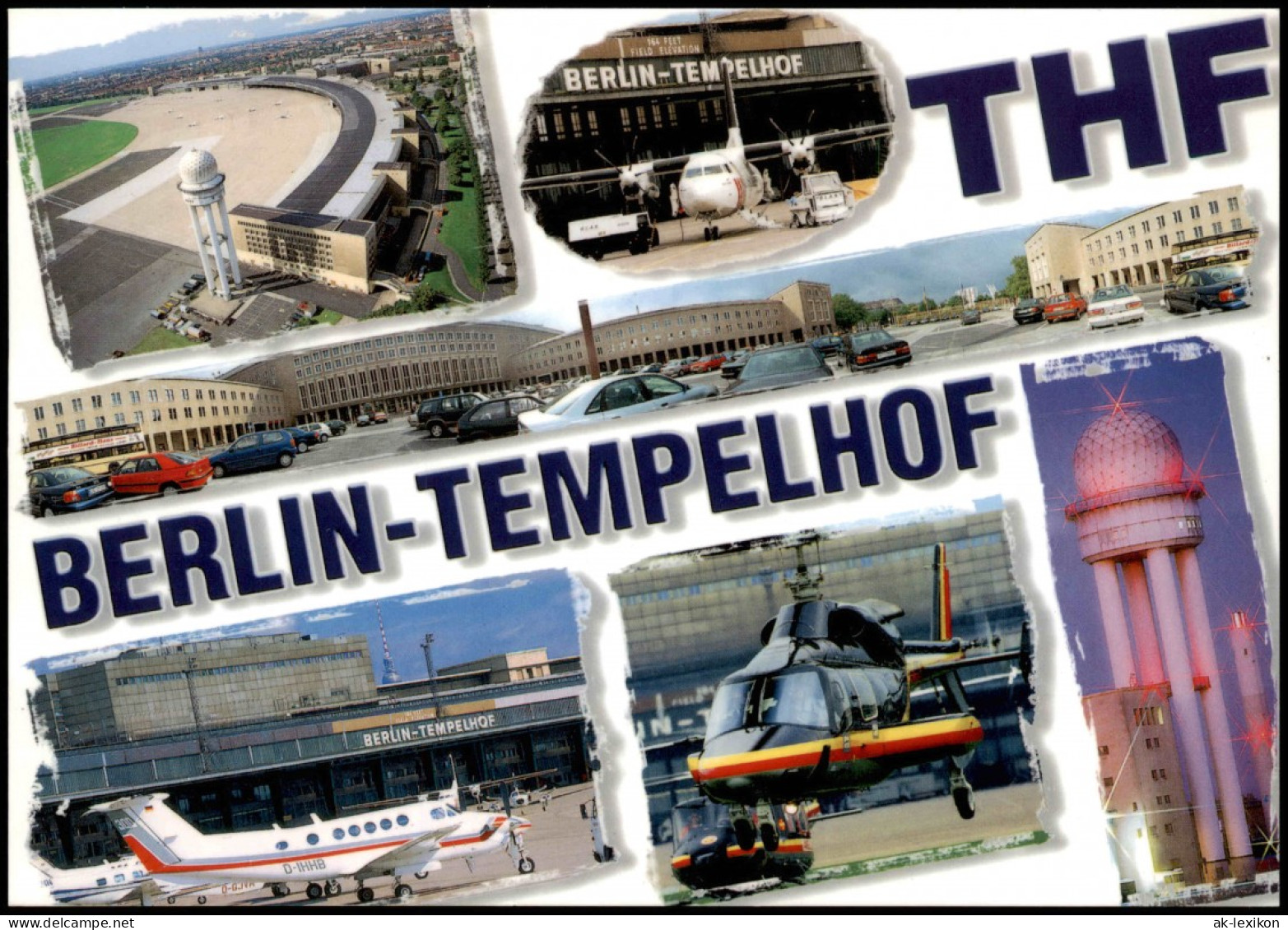 Tempelhof-Berlin Flughafen Tempelhof Flugzeug Hubschrauber MB 1996 - Tempelhof