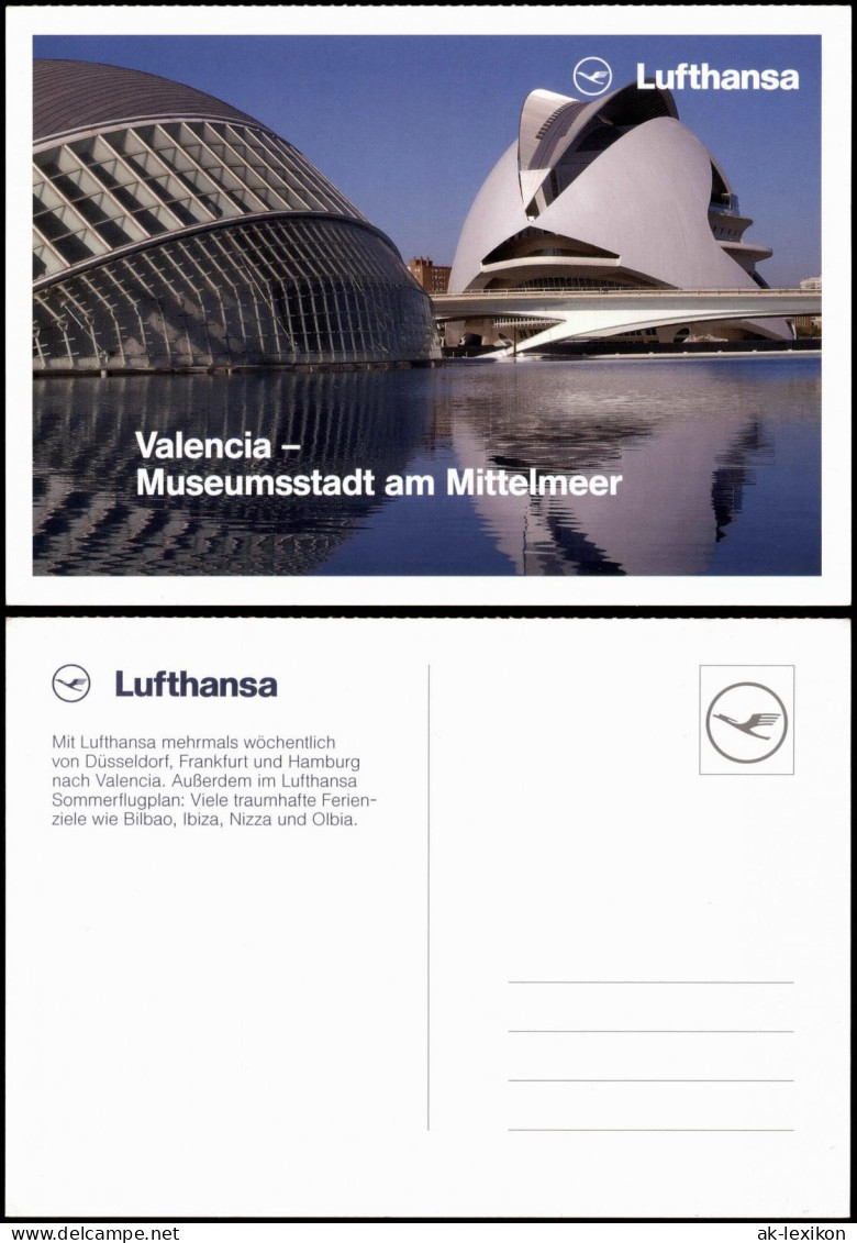 Postales Valencia València Museum - Lufthansa Werbung 2009 - Sonstige & Ohne Zuordnung