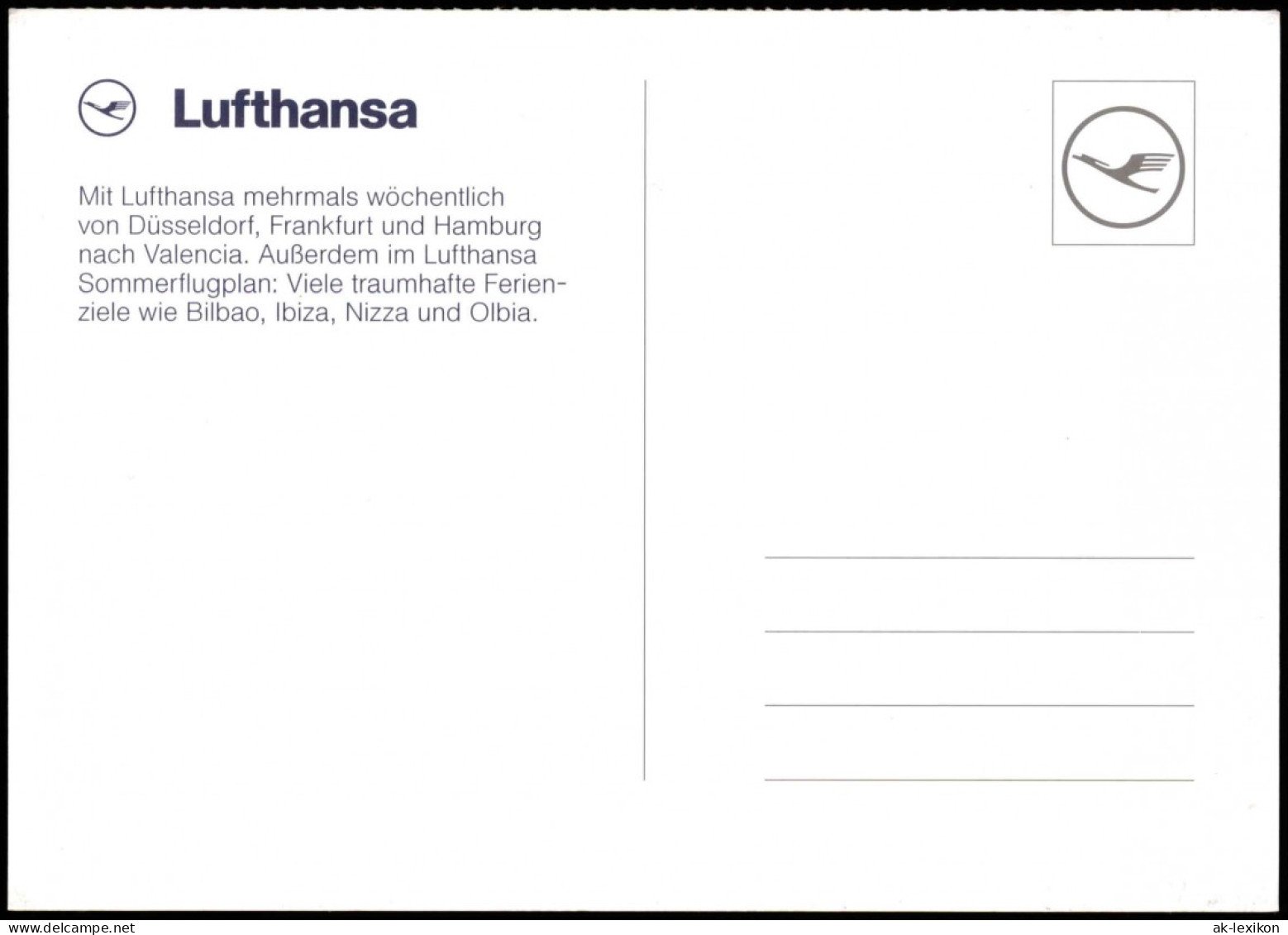 Postales Valencia València Museum - Lufthansa Werbung 2009 - Autres & Non Classés