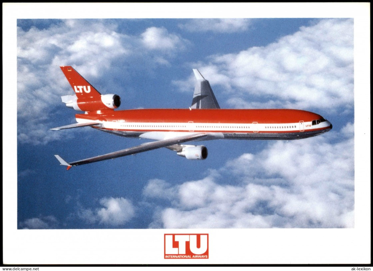 Ansichtskarte  Flugzeug McDonnell Douglas MD 11 LTU Flieger 1998 - 1946-....: Ere Moderne