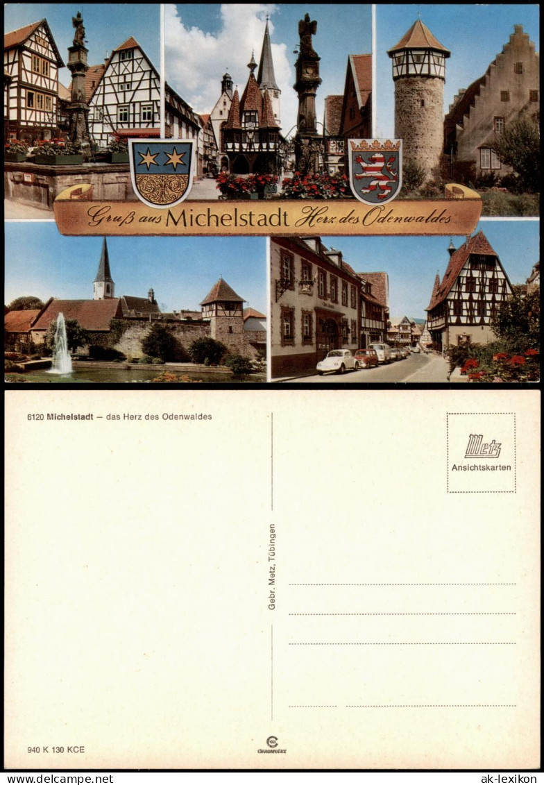 Ansichtskarte Michelstadt Mehrbildkarte Mit 5 Ortsansichten 1980 - Michelstadt