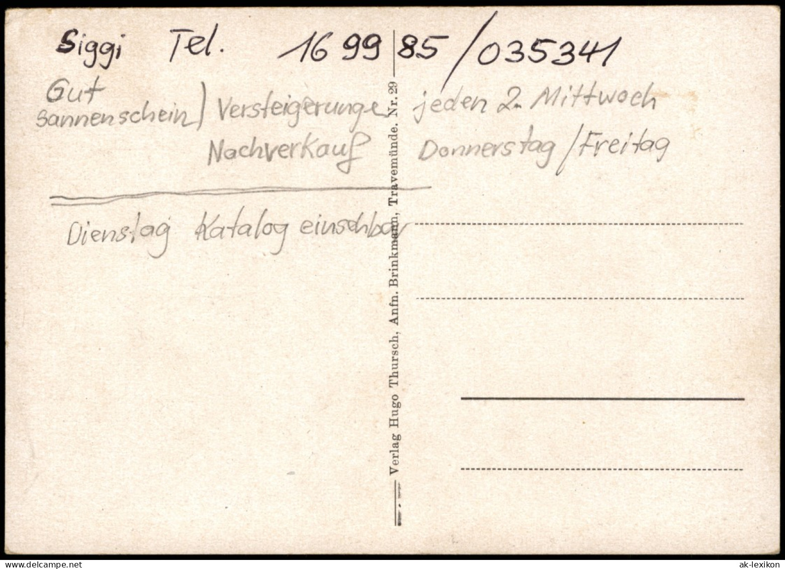 Ansichtskarte Travemünde-Lübeck Strandhotel, Strandhaus Becker 1956 - Altri & Non Classificati