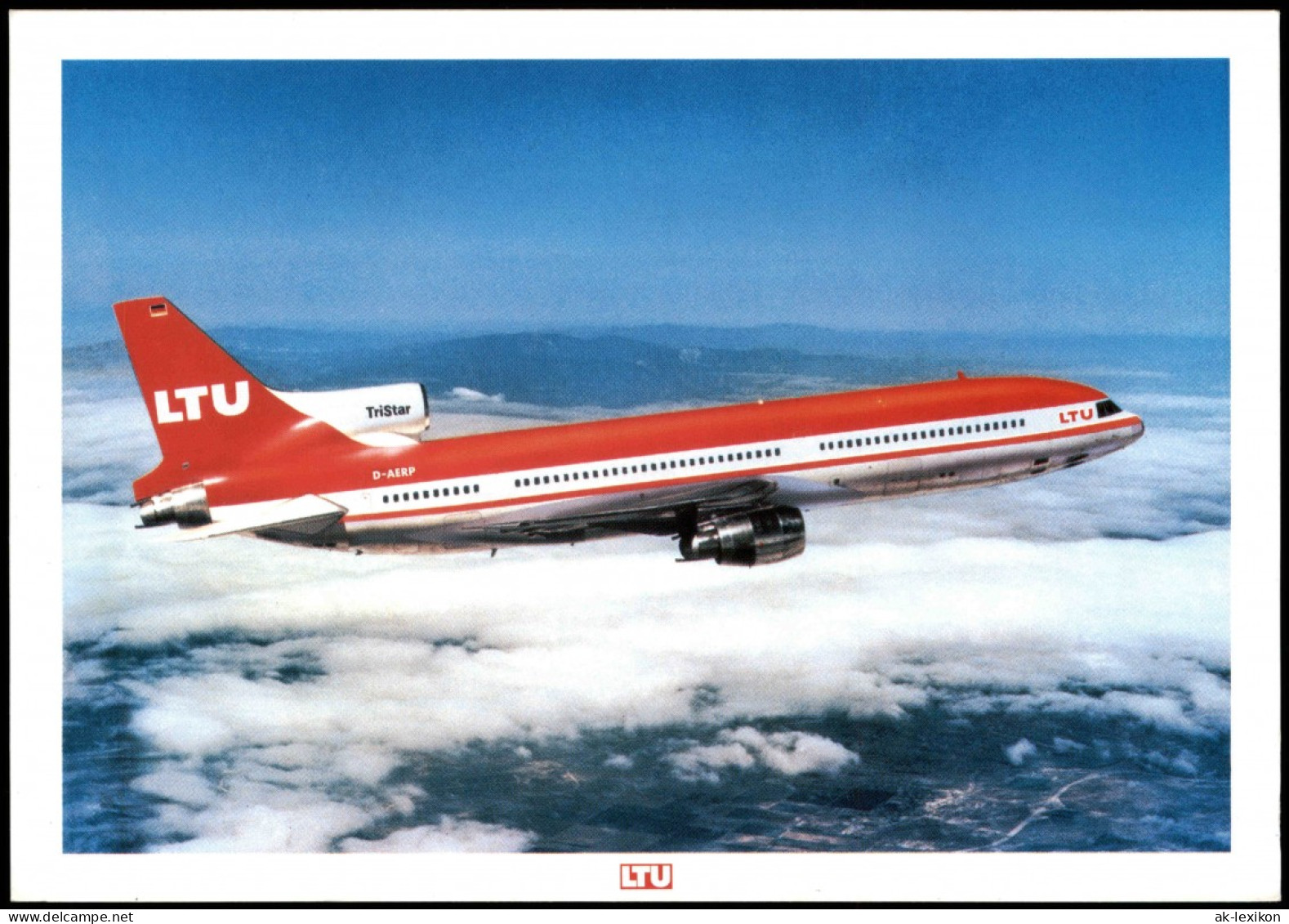 Ansichtskarte  Lockheed TRISTAR L-1011-1 Flugzeug Airplane Avion LTU 1995 - 1946-....: Era Moderna