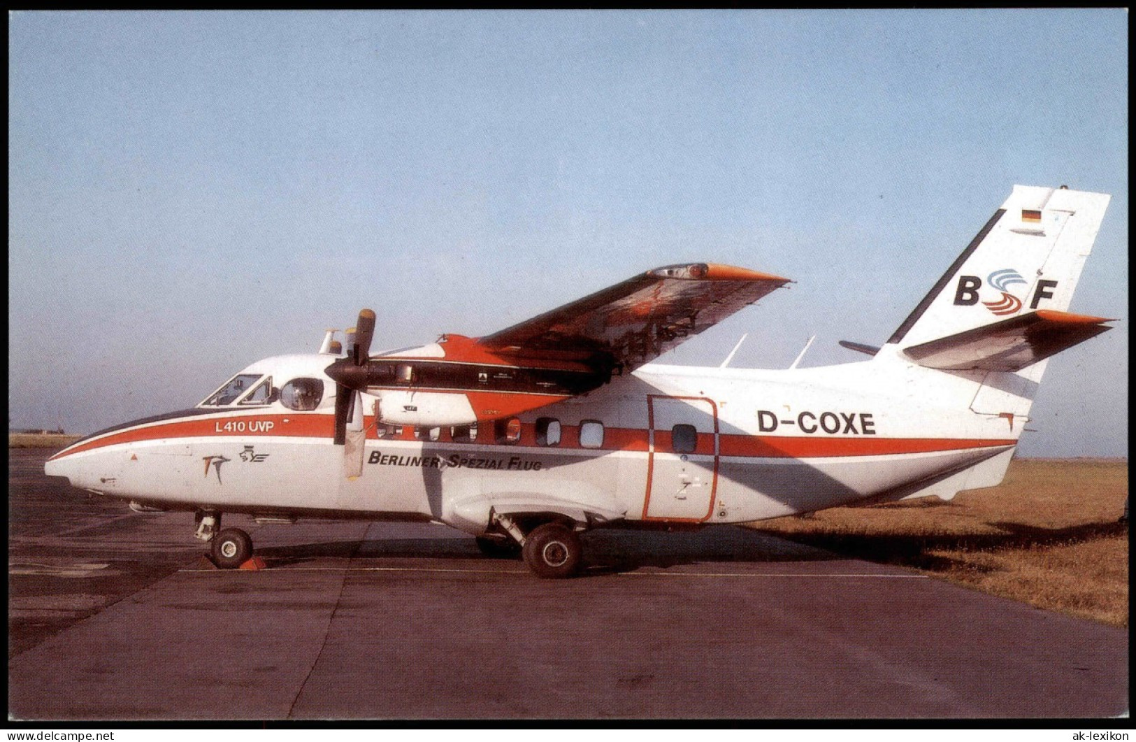 Ansichtskarte  BERLINER SPEZIAL FLUG L-410 UVP Praha Flugzeug 1992 - 1946-....: Ere Moderne