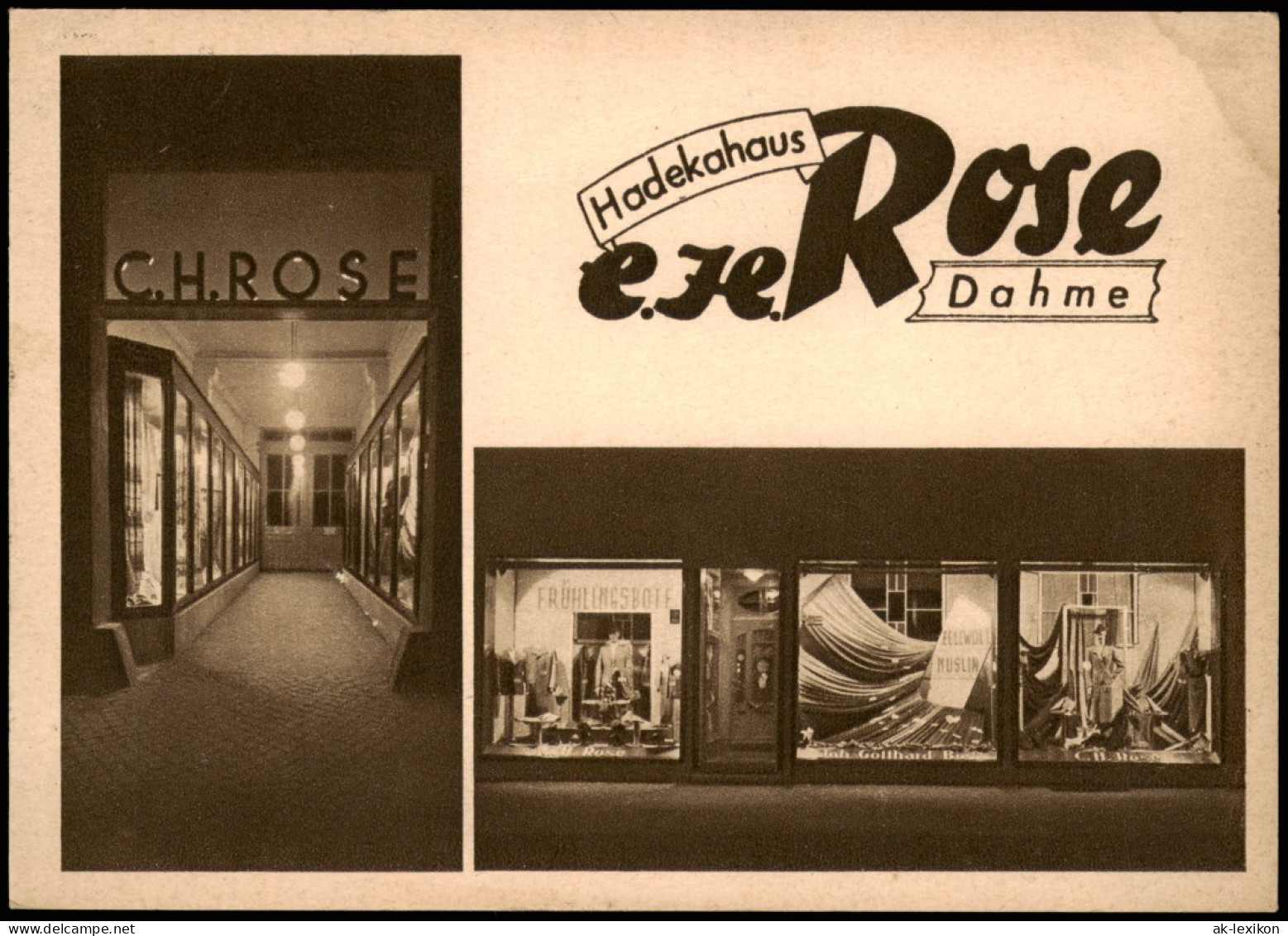 Ansichtskarte Dahme (Holstein) Hadekahaus E.H. Rose - 2 Bild 1940 - Altri & Non Classificati