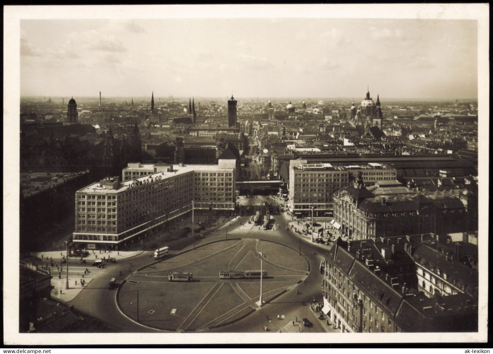 Ansichtskarte Berlin Luftbild Alexanderplatz 1934 - Mitte