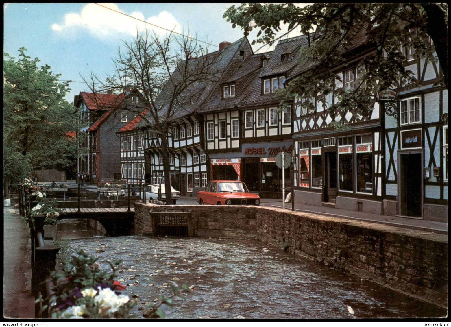 Ansichtskarte Goslar An Der Abzucht, Auto BMW - Möbelgeschäft 1981 - Goslar