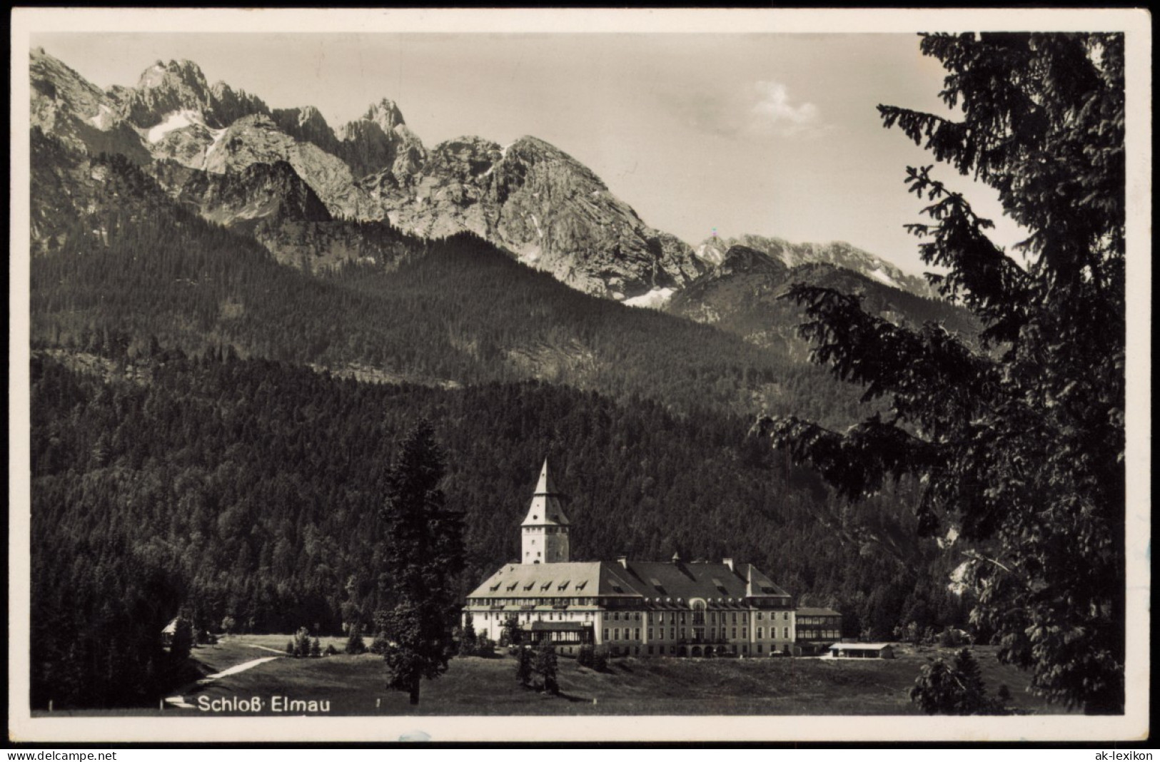 Ansichtskarte Elmau-Krün Blick Auf Das Schloß 1942 - Other & Unclassified