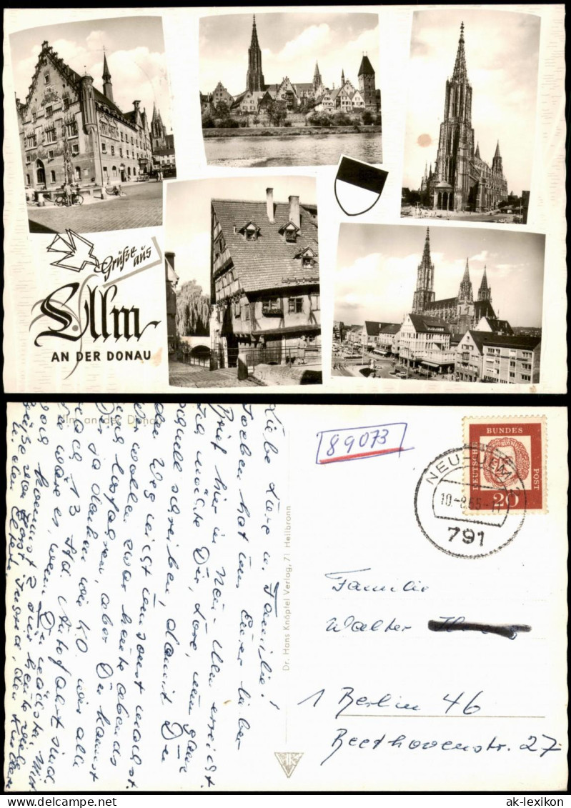 Ansichtskarte Ulm A. D. Donau Stadtansichten, Kirche 1965 - Ulm