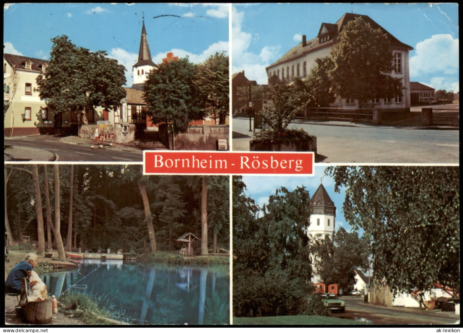 Ansichtskarte Rösberg-Bornheim Stadtpartien: Angler 1984 - Other & Unclassified