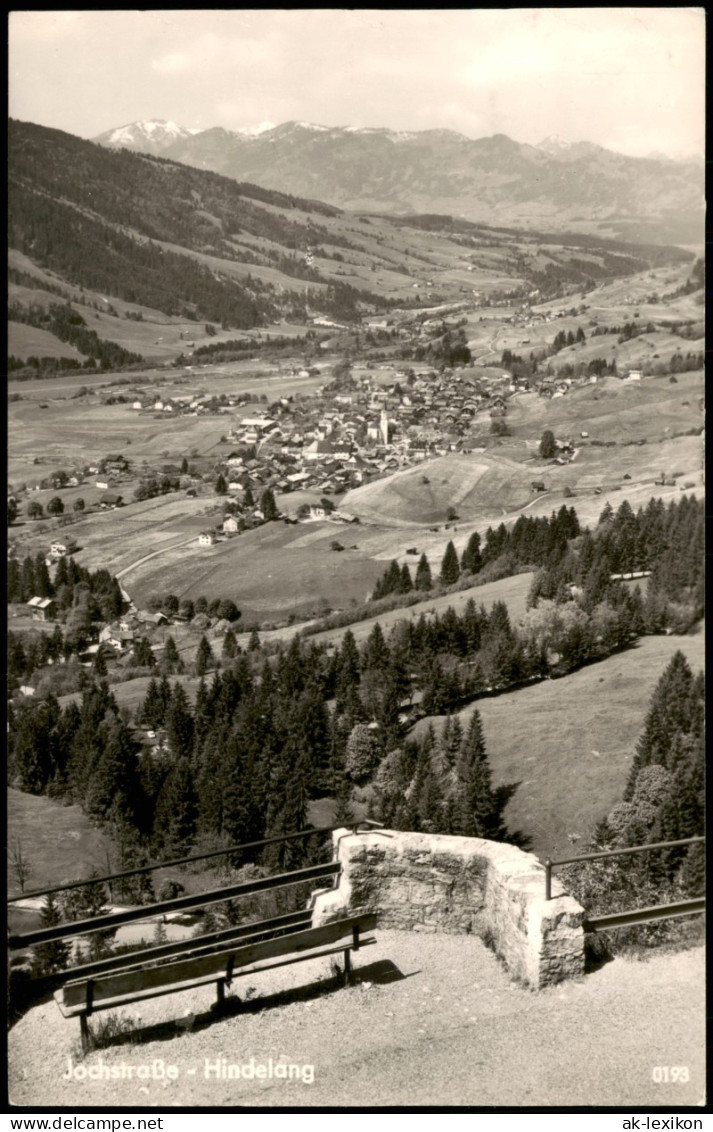 Ansichtskarte Bad Hindelang Panorama-Ansicht Gesamtansicht Jochstraße 1962 - Other & Unclassified