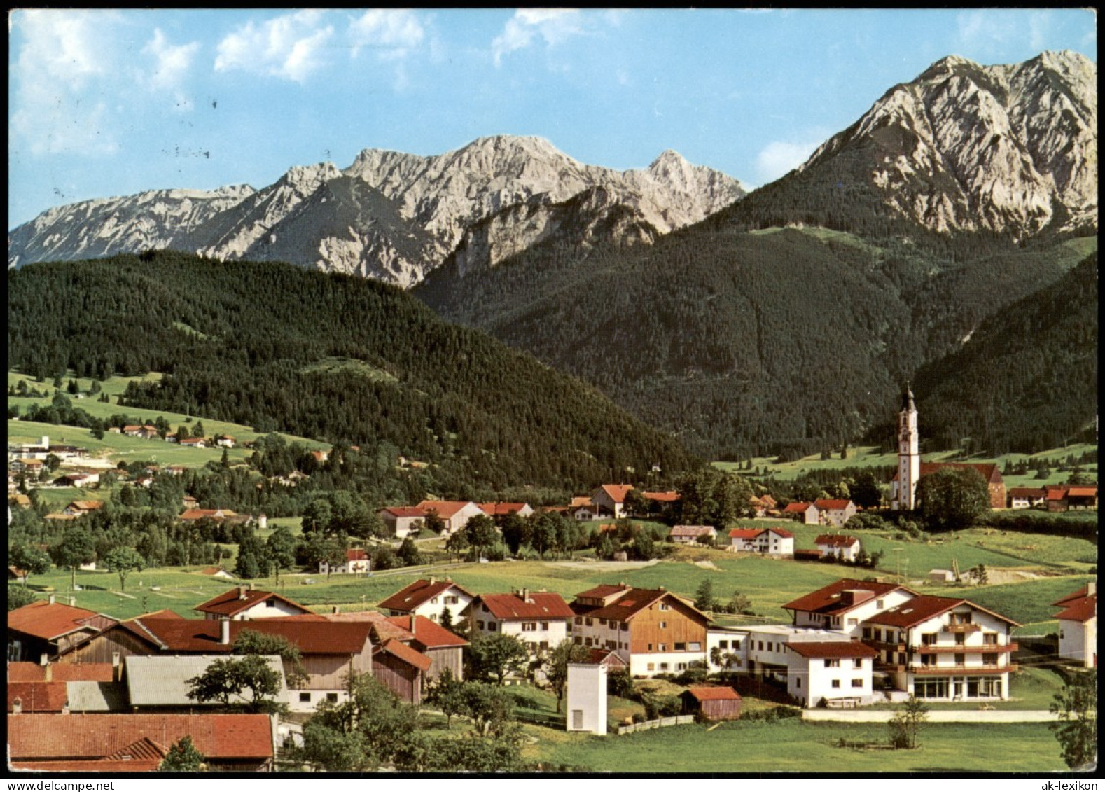 Ansichtskarte Pfronten (Allgäu) Panorama-Ansicht Mit Bergblick 1977 - Autres & Non Classés