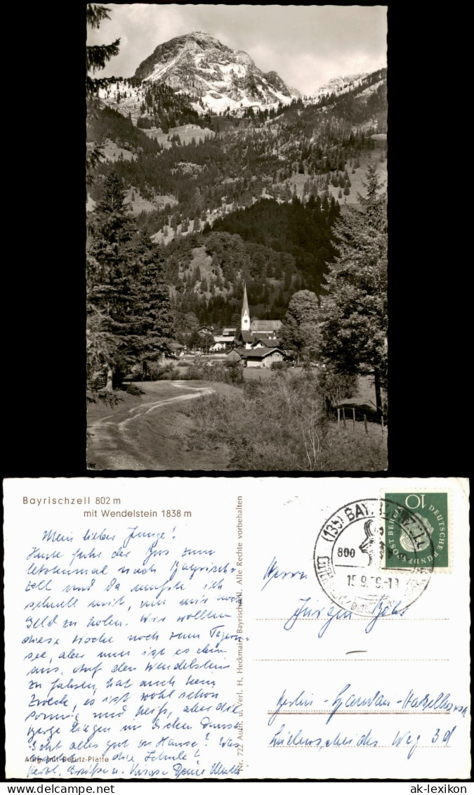 Ansichtskarte Bayrischzell Panorama-Ansicht Mit Blick Zum Wendelstein 1959 - Autres & Non Classés