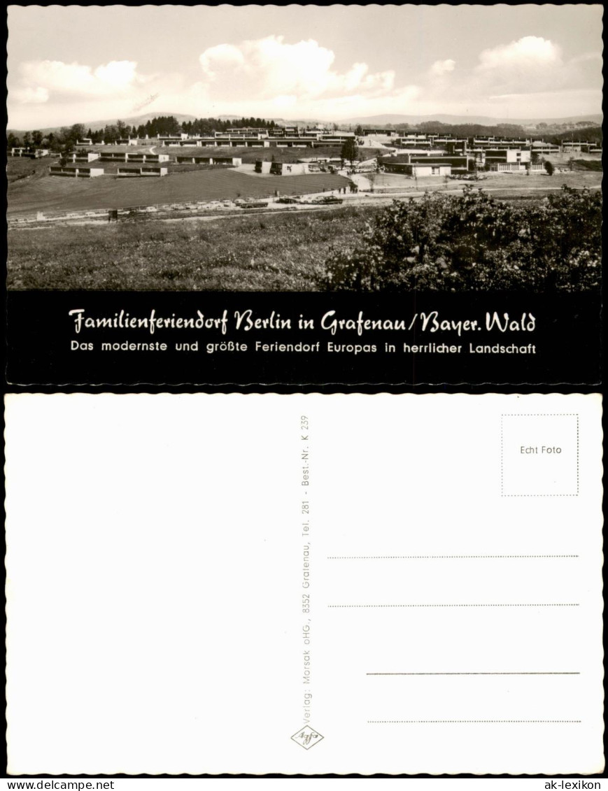 Grafenau (Niederbayern) Familienferiendorf Berlin Im Bayer. Wald 1960 - Autres & Non Classés