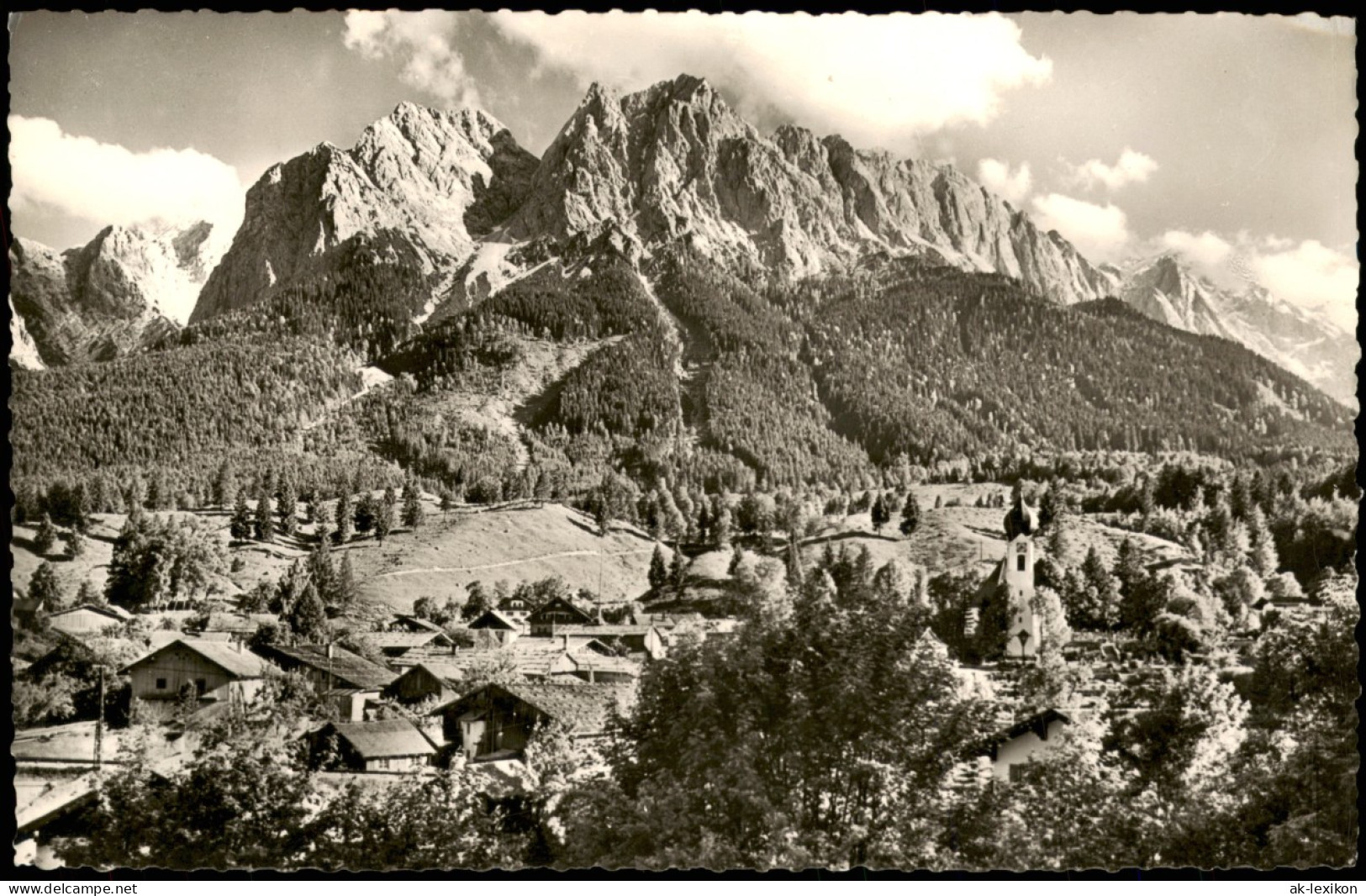 Ansichtskarte Grainau Obergrainau Mit Zugspitzmassiv 1960 - Autres & Non Classés