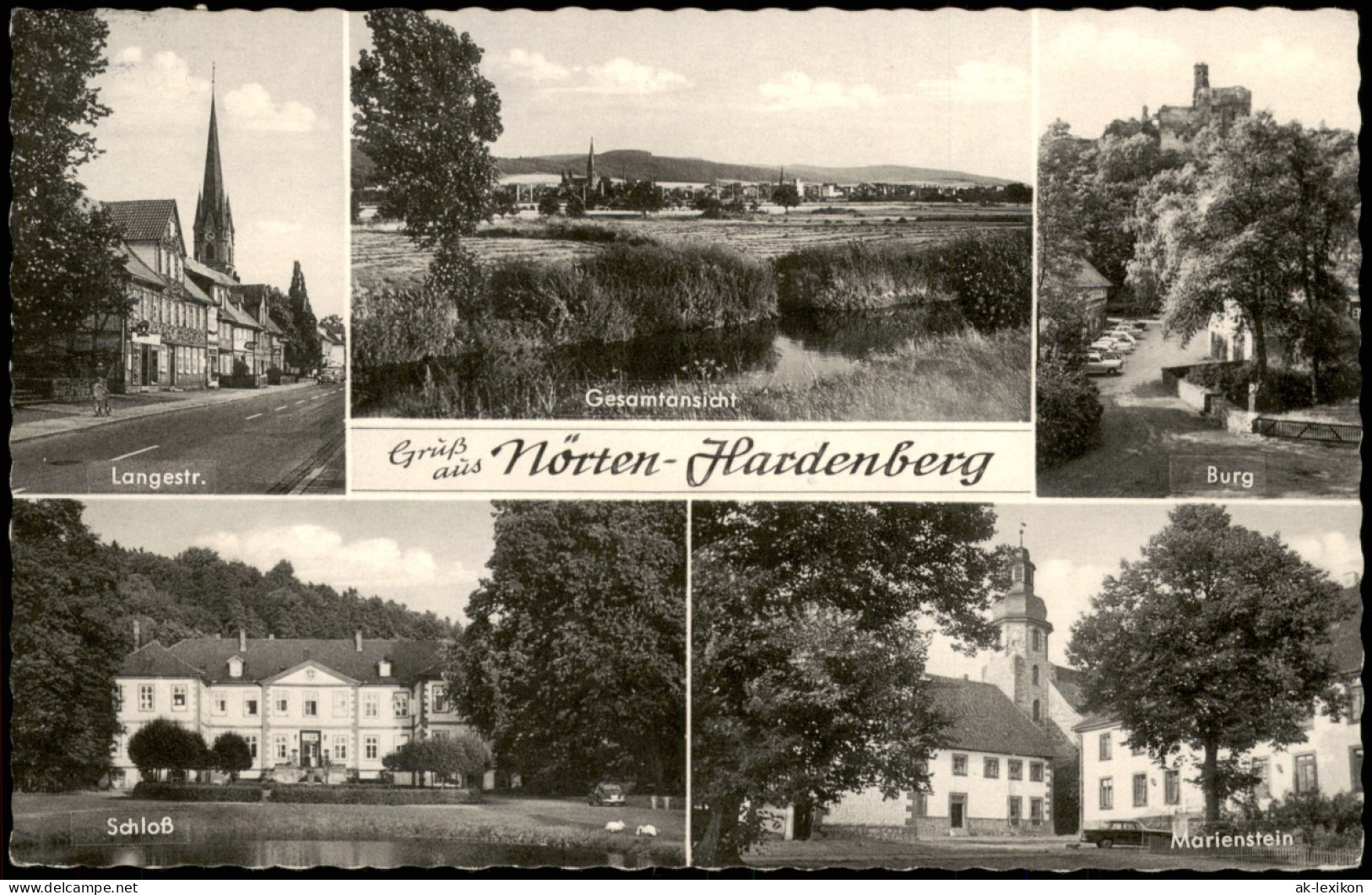 Nörten-Hardenberg Mehrbild-AK Ortsansichten U.a. Schloß, Burg, Marienstein 1965 - Other & Unclassified