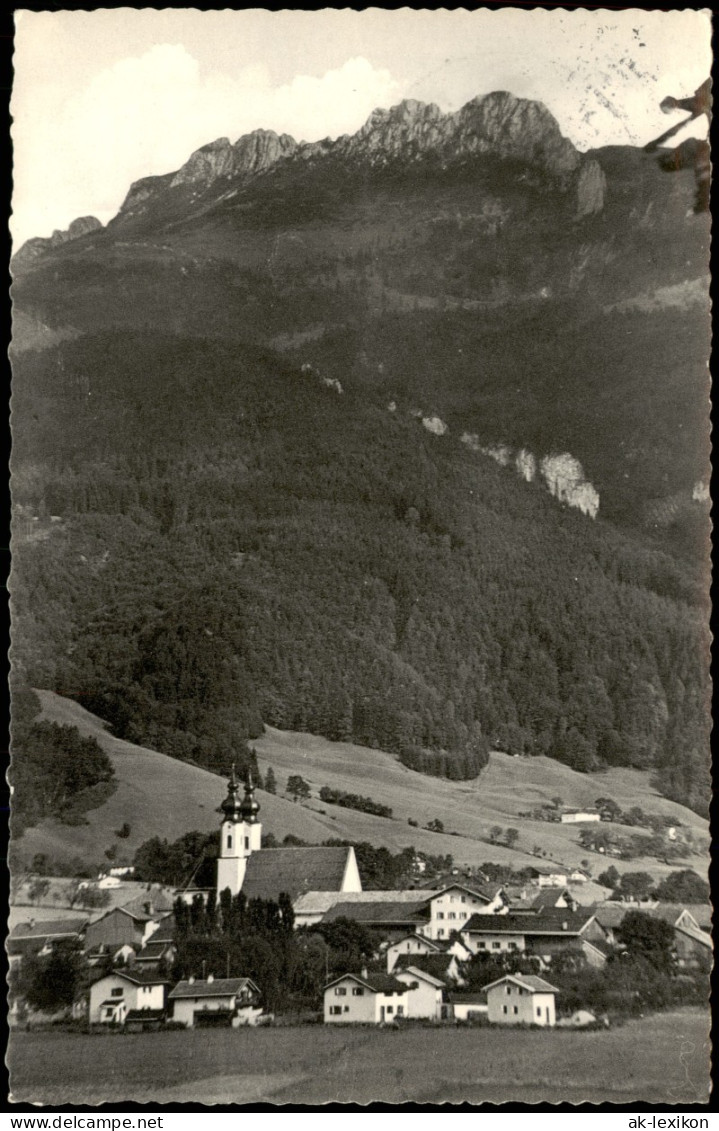 Ansichtskarte Aschau Im Chiemgau Blick Auf Niederaschau Bayr. Alpen 1958 - Other & Unclassified